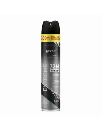 DESODORANTE ANT ABOVE EXTREME BLACK 72H 12X200ML/120G