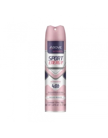 DESODORANTE ANT ABOVE SPORT ENERGY WOMEN AC 24X150ML/90G