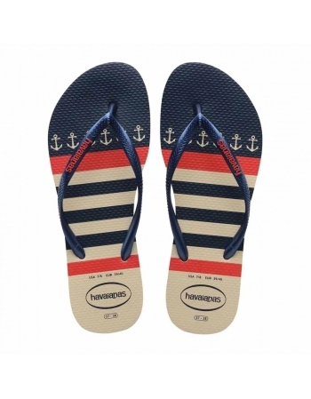 SA HV SLIM NAUTICAL BEGE PALHA/MARINHO 39/40 C2