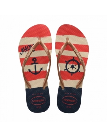 SA HV SLIM NAUTICAL BEGE PALHA/ROSE GOLD 33/34 C2
