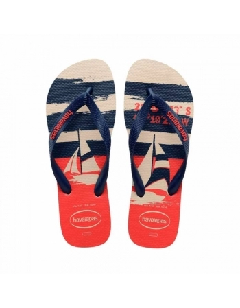 SD HV TOP NAUTICAL BEGE PALHA/MARINHO/VERMELHO RUBI 35/36 C2