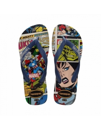 SA HV TOP MARVEL CLASSICS CINZA GELO/AZUL INDIGO 35/36 C3