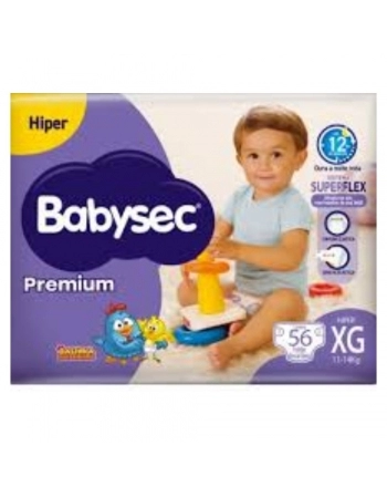 FRALDA BABYSEC ULTRA HIPER XG 2X56