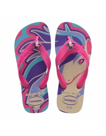 SD HV KIDS FANTASY BEGE PALHA/MAGENTA NEON 33/34 C3