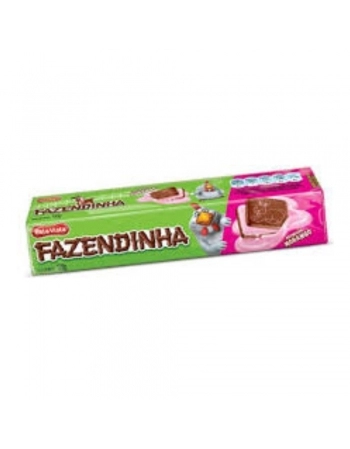 BISC FAZENDINHA RECH CHOCO-MORANGO 40X130G