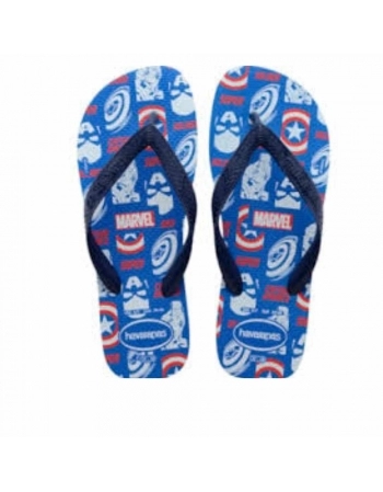 SD HV TOP MARVEL LOGO MANIA AZUL TRANQUILIDADE 33/34 C3