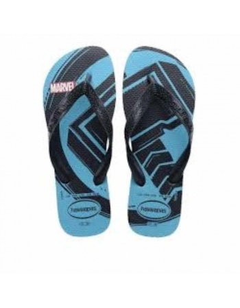 SD HV TOP MARVEL LOGO MANIA AZUL TRANQUILIDADE 37/38 C3