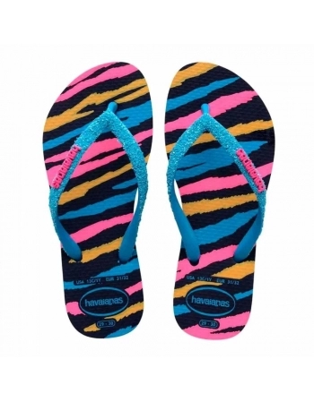 SD HV KIDS SLIM GLITTER II MARINHO/TURQUESA 25/26 C3